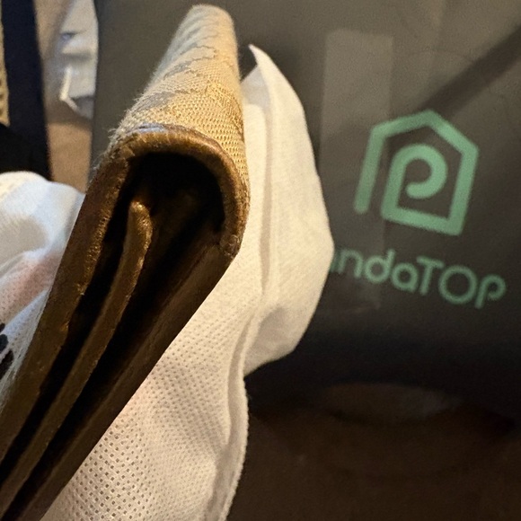 Gucci GG‎ canvas beige/brown canvas project wallet - Picture 3 of 10